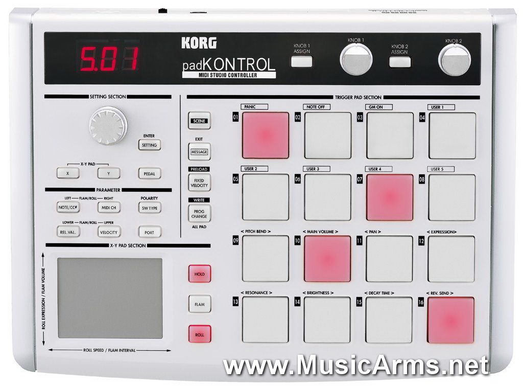 Korg padKONTROL KPC-1 | Music Arms ศูนย์รวมเครื่องดนตรี ตั้งแต่เริ่มต้น  ถึงมืออาชีพ | Music Arms