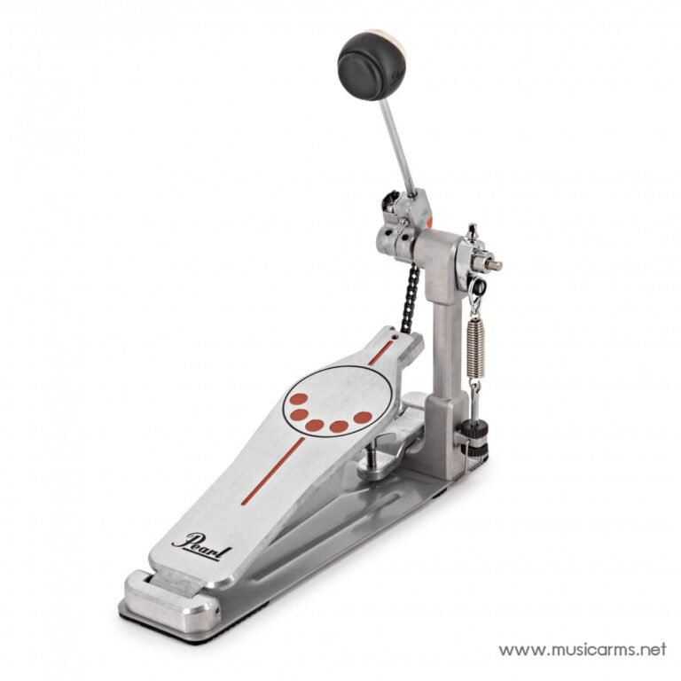 Pearl bass drum foot pedal with chain drive and beater, used to strike the drum ขายราคาพิเศษ