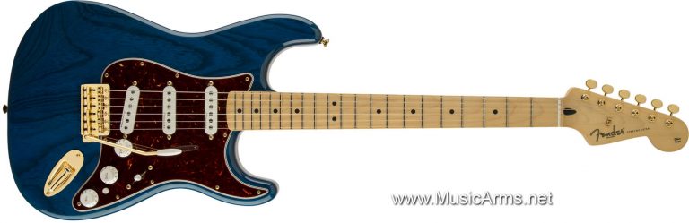 DELUXE PLAYERS STRAT MN Sapphire Blue Transparent ขายราคาพิเศษ