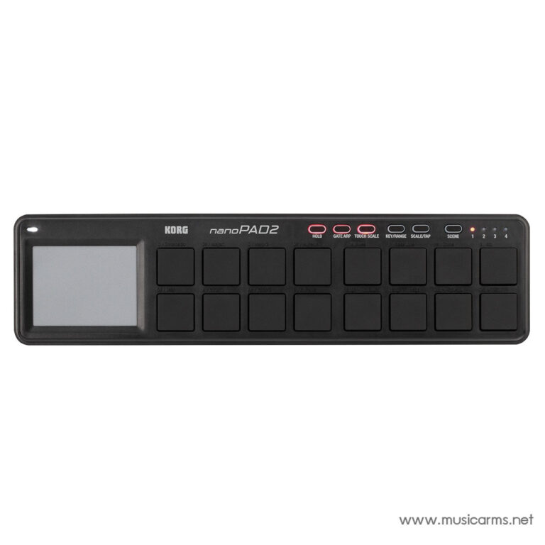 Korg nanoPAD2 MIDI pad controller with 16 velocity-sensitive pads and a left LCD screen. ขายราคาพิเศษ
