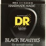DR BKE-9 Black Beauties K3 Coated Lite Electric Guitar Strings ลดราคาพิเศษ