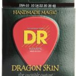DR DSA-10 Dragonskin K3 Coated Lite Acoustic Guitar Strings ลดราคาพิเศษ