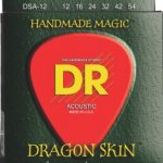 DR DSA-12 Dragonskin K3 Coated Medium Acoustic Guitar Strings ลดราคาพิเศษ