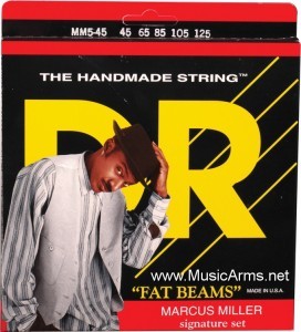 DR MM5-45 Fat Beams Stainless Steel Medium 5-String Marcus Miller Bass Stringsราคาถูกสุด