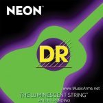 DR NGA-11 NEON Hi-Def Phosphorescent Green Medium-Lite Acoustic Guitar Strings ลดราคาพิเศษ
