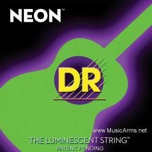DR NGA-11 NEON Hi-Def Phosphorescent Green  Medium-Lite Acoustic Guitar Stringsราคาถูกสุด | DR