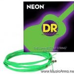 DR NGA-12 NEON Hi-Def Phosphorescent Green Medium Acoustic Guitar Strings ลดราคาพิเศษ