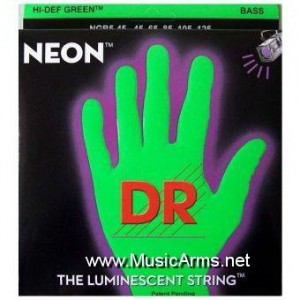 DR NGB5-45 Neon Hi-Def Green K3 Coated Bass Stringราคาถูกสุด