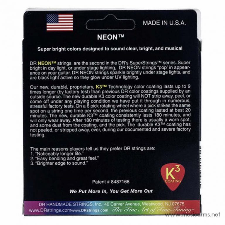 DR NMCE-9 Neon Hi-Def Multi-Color K3 Coated Lite ด้านหลัง ขายราคาพิเศษ