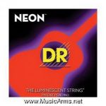 DR NOA-11 NEON Hi-Def Phosphorescent Orange Medium-Lite Acoustic Guitar Strings ลดราคาพิเศษ