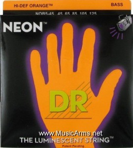 DR NOB5-45 Neon Hi-Def Orange K3 Coated Bass Stringราคาถูกสุด