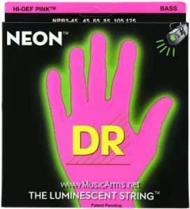 DR NPB5-45 Neon Hi-Def Pink K3 Coated Bass Stringราคาถูกสุด | DR