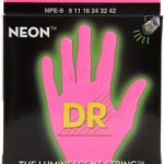 DR NPE-9 Neon Hi-Def Pink K3 Coated Lite Electric Guitar Strings ลดราคาพิเศษ
