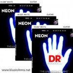 DR NWE-10 Neon Hi-Def White K3 Coated Medium Electric Guitar Strings ลดราคาพิเศษ