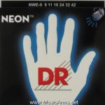 DR NWE-9 Neon Hi-Def White K3 Coated Lite Electric Guitar Strings ลดราคาพิเศษ