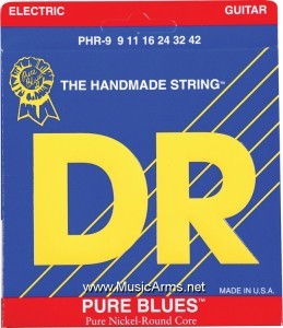 DR PHR-9 Pure Blues Pure Nickel Lite Electric Guitar Stringsราคาถูกสุด