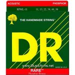 DR RPML-11 Rare Phosphor Bronze Medium Lite Acoustic Guitar Strings ลดราคาพิเศษ
