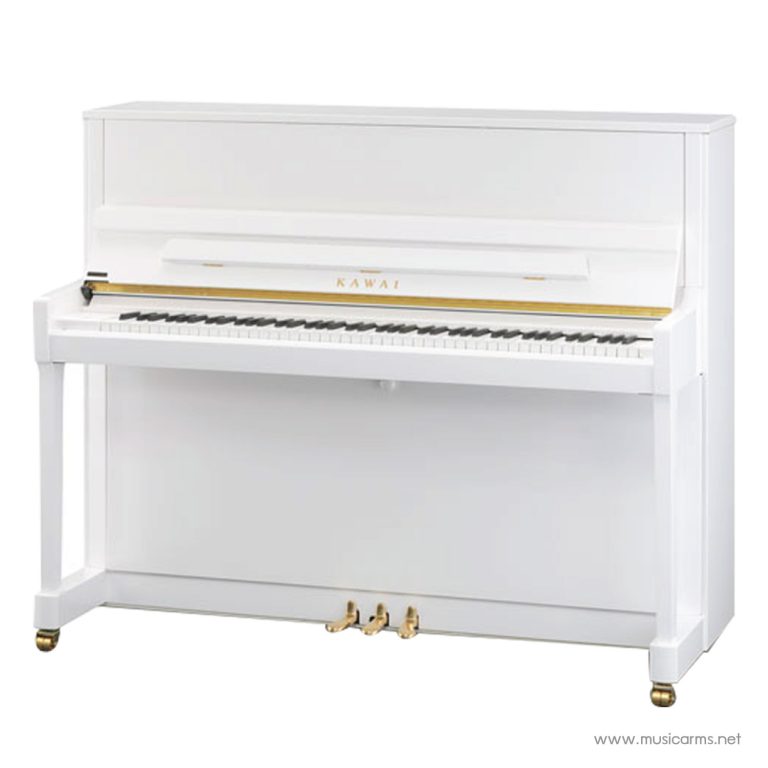 Kawai K-300 อัพไรท์เปียโน สี White Polish
