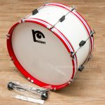 Regent กลองใหญ่ 24 นิ้ว 8 หลัก ขอบไม้ลายธงชาติ สีขาว ลดราคาพิเศษ