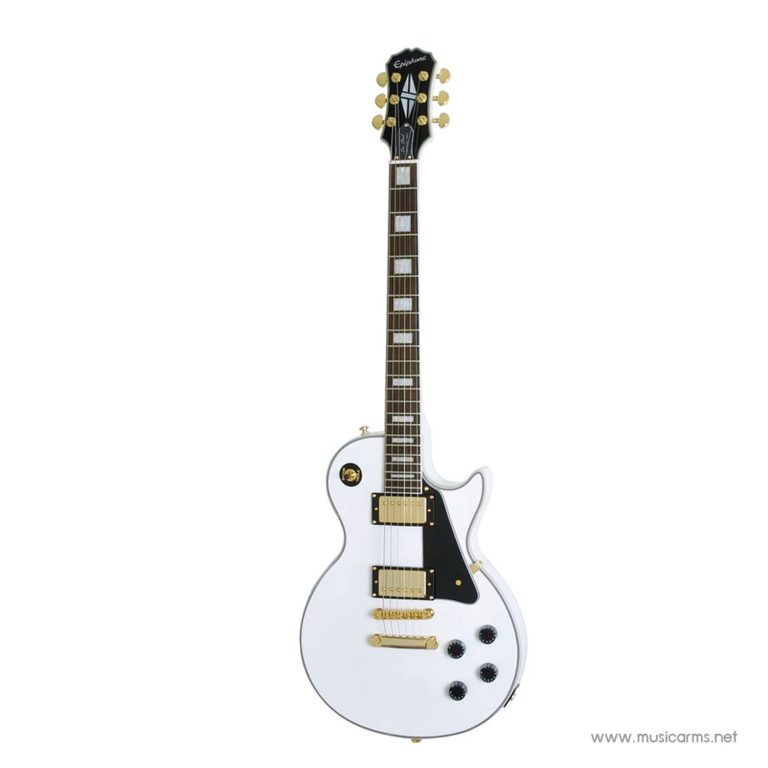 Epiphone Les Paul Custom Pro Electric Guitar สี Alpine White