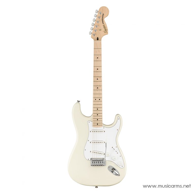 Squier Affinity Stratocaster กีตาร์ไฟฟ้า สี Olympic White Maple neck