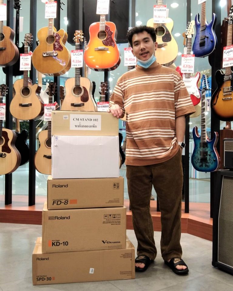 Roland SPD-30+Roland KD10+Roland FD8+กระเดื่องคู่-โช่คู่ CMC ลูกค้า Music Arms
