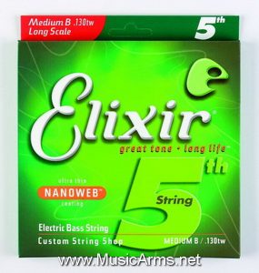 ELIXIR Bass Custom Strings [Medium B#5]ราคาถูกสุด | ELIXIR