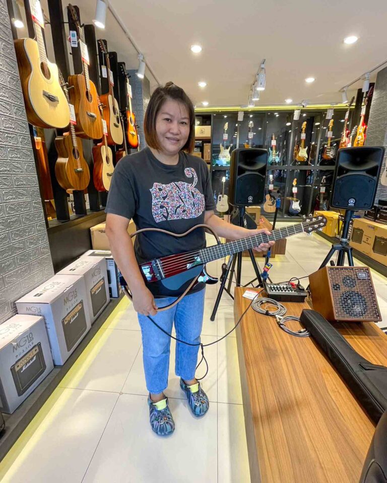 โปร่ง YAMAHA silent SLG200S CRB แถมกระเป๋าในตัว ชล