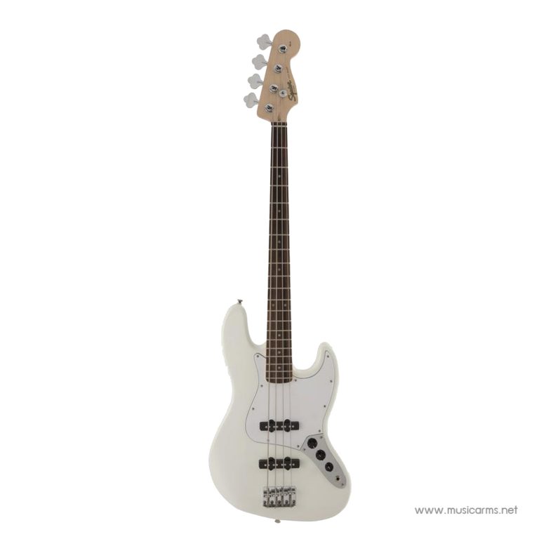 Squier Affinity Jazz Bass เบส 4 สาย สี Olympic White