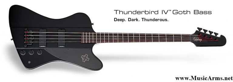 Epiphone Goth T-Bird Bass Pitchblack ขายราคาพิเศษ