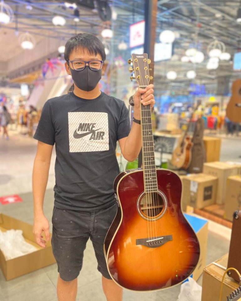 โปร่ง Yamaha LL-TA acoustic BROWN SB งาม-2
