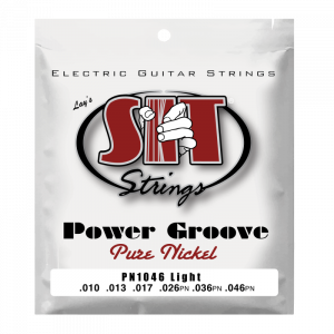 สายกีต้าร์ SIT 10-46 Power Groove Pure Nickel Electric Lightราคาถูกสุด