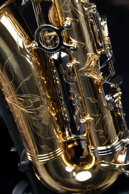 แซคโซโฟน Saxophone Tenor Coleman CL-332T Gold Lacquered Nickel key ด้านข้าง ขายราคาพิเศษ