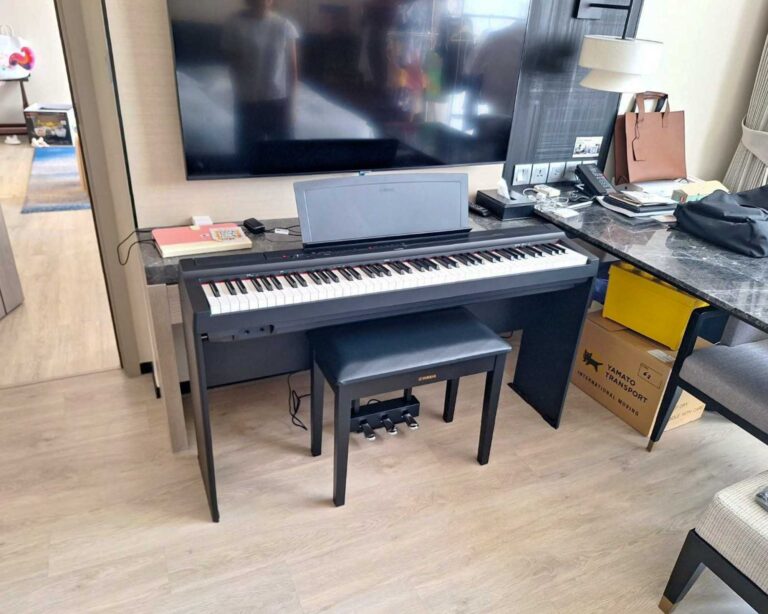 ประกอบเปียโนไฟฟ้ารุ่นYamaha P-125BK 2