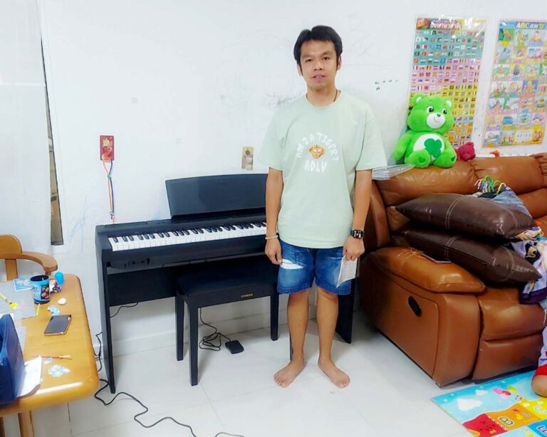 ประกอบเปียโนไฟฟ้ารุ่นYamaha P-125BK