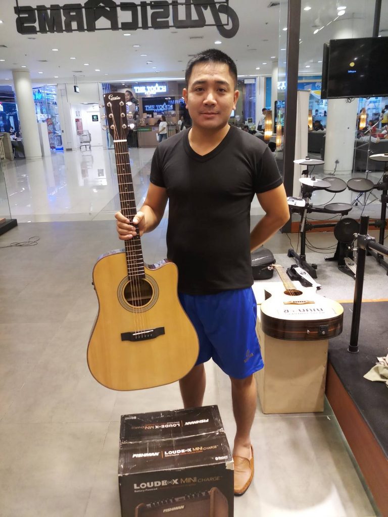 Gusta GDX130C-N + Fishman Loudbox Mini Charge