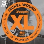 D’Addario EXL110-3D สายกีตาร์ไฟฟ้า แพ็ค 3 ชุด ลดราคาพิเศษ