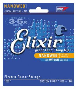 สายกีต้าร์ไฟฟ้า Elixer Nanoweb เบอร์ 9-46ราคาถูกสุด