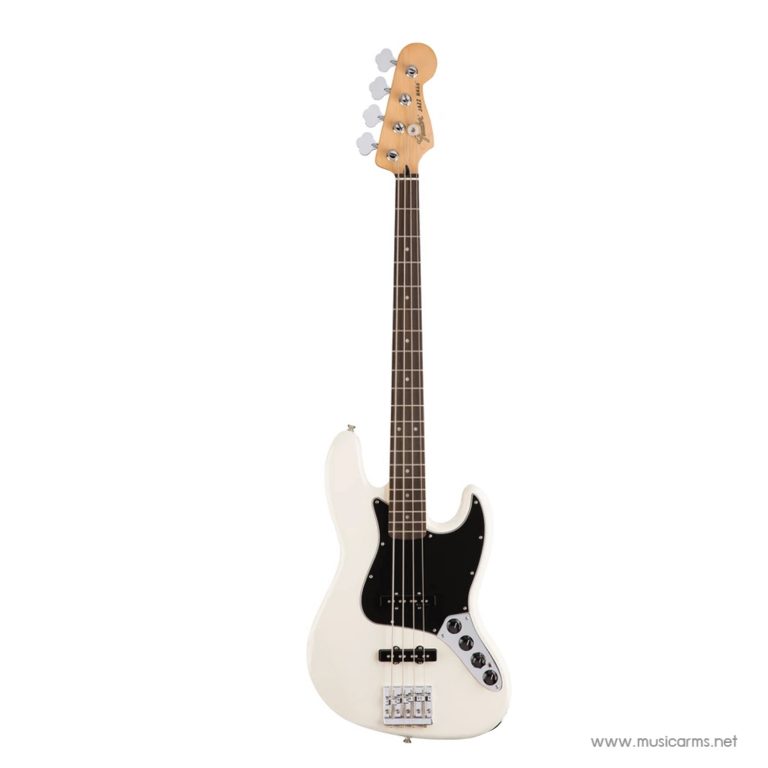 Fender Deluxe Active Jazz Bass สี Rosewood, Olympic White 