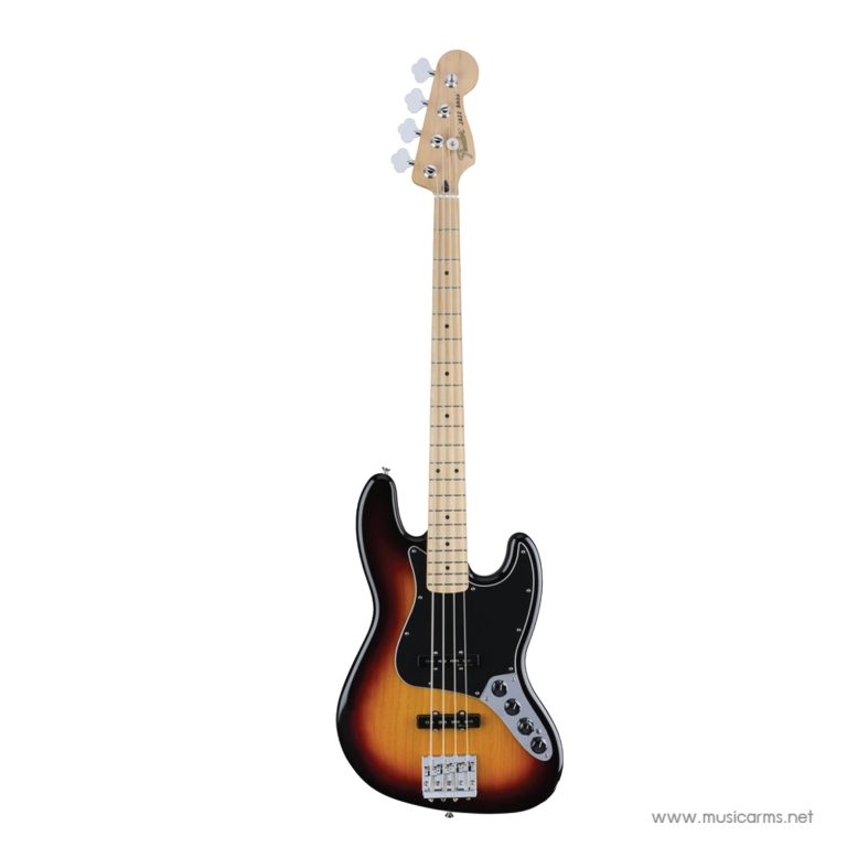 Fender Deluxe Active Jazz Bass สี Maple, 3 Tone Sunburst 