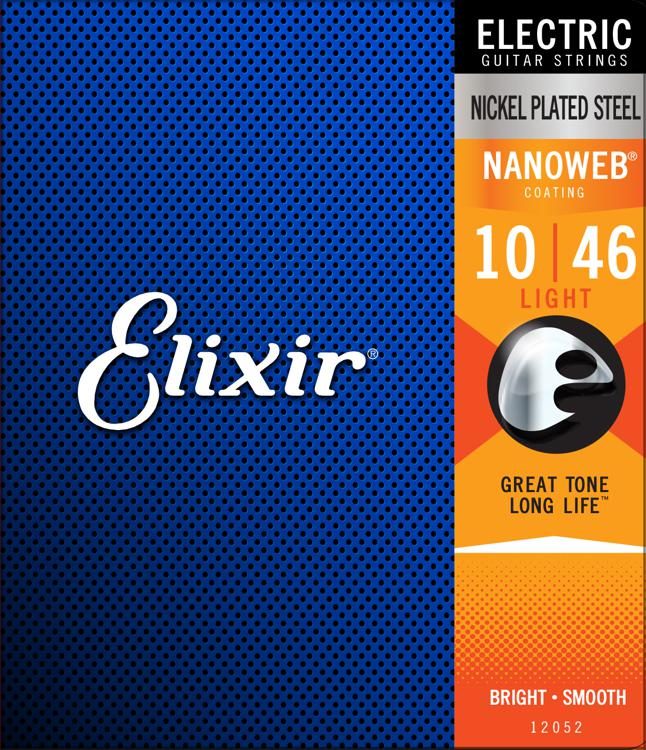 สายกีต้าร์ไฟฟ้า Elixer Nanoweb เบอร์ 10-46 ขายราคาพิเศษ