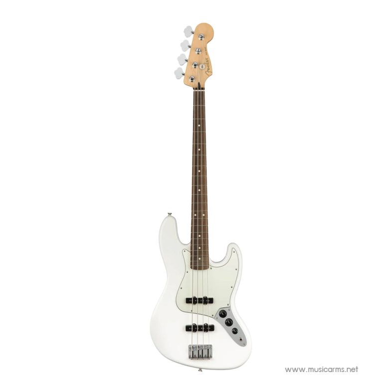 Fender Player Jazz Bass เบส 4 สาย สี Pau Ferro Polar White