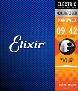 สายกีต้าร์ไฟฟ้า Elixer Nanoweb 12002 เบอร์ 9-42ราคาถูกสุด | สายกีต้าร์