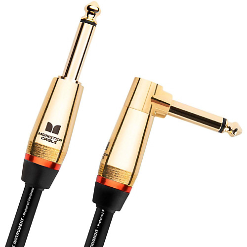 Monster Rock 12 ft Angled to Straight Instrument Cable