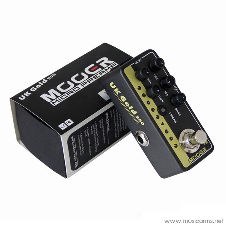 Mooer micro preamp 002 British Gold | Music Arms ศูนย์รวม