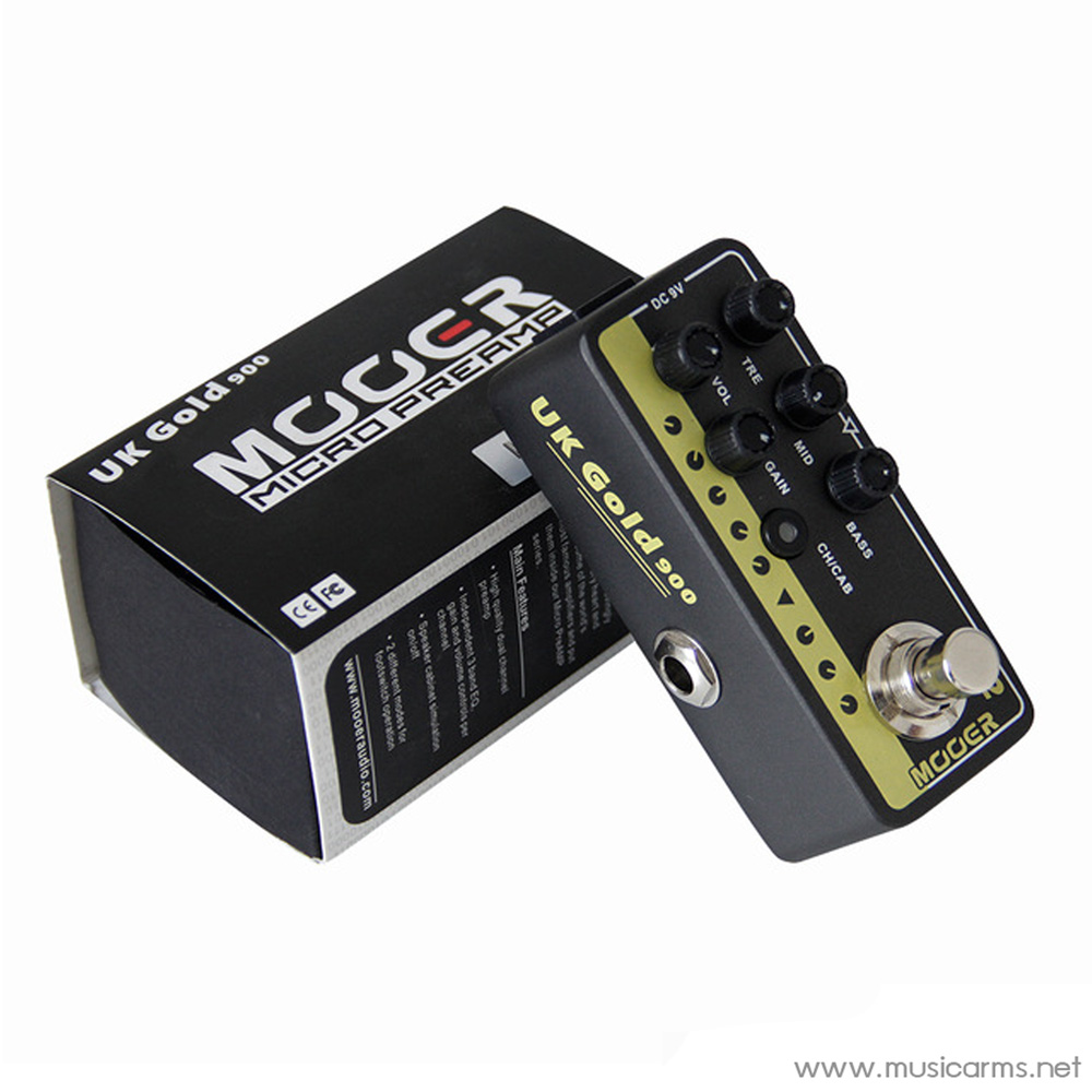 Mooer micro preamp 002 British Gold | Music Arms ศูนย์รวม