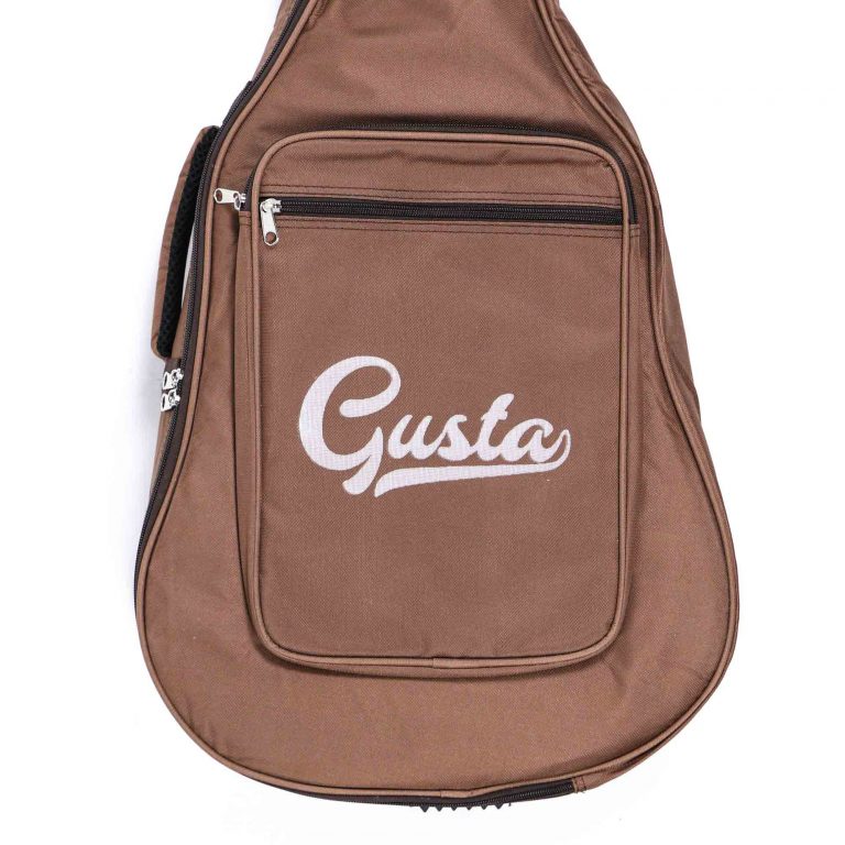 กระเป๋ากีต้าร์ Gusta QB-MB- สีน้ำตาล ขนาดข้างใน12MM ด้านล่าง ขายราคาพิเศษ