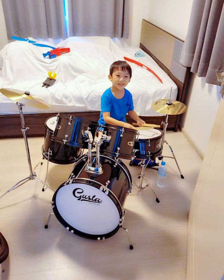 ประกอบกลองชุดรุ่นGusta jr-5pro BK