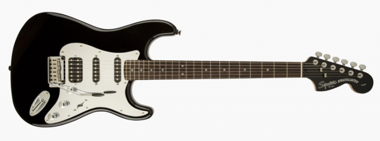 Squier Black and Chrome Stratocaster กีตาร์ไฟฟ้า ขายราคาพิเศษ