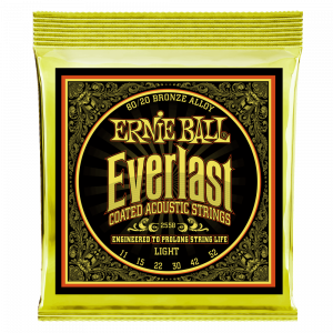 Ernie Ball Everlast Coated 80/20 Bronze Light P02558ราคาถูกสุด